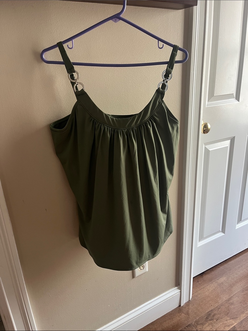 Coco reef tankini Olive Green bathing suit Top